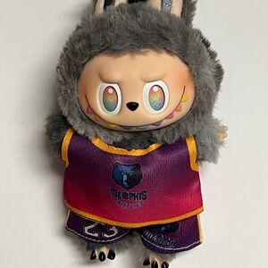 Memphis Grizzlies 23 Jersey 2 Piece Outfit For Labubu Purple